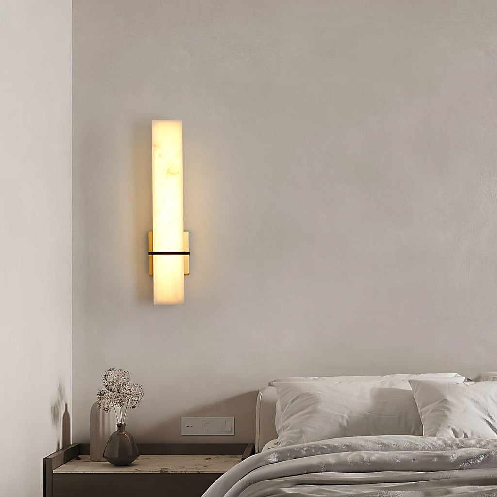 Modern rectangular alabaster LED wall light by BROKLEN – view 23