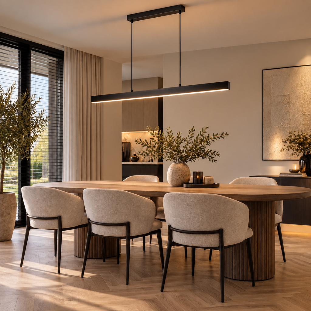 Linear LED pendant light kitchen island lighting – view 6