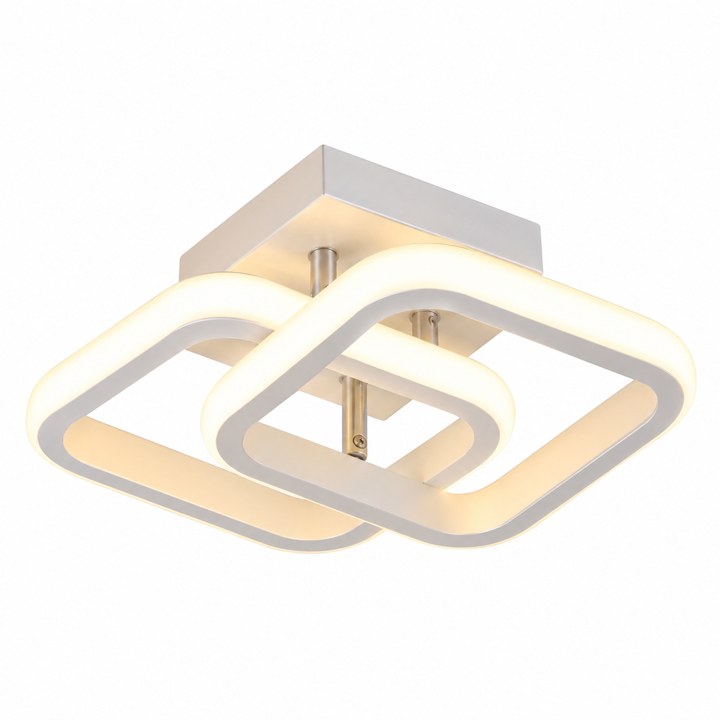 Twisted ring LED ceiling light black or white – view 9