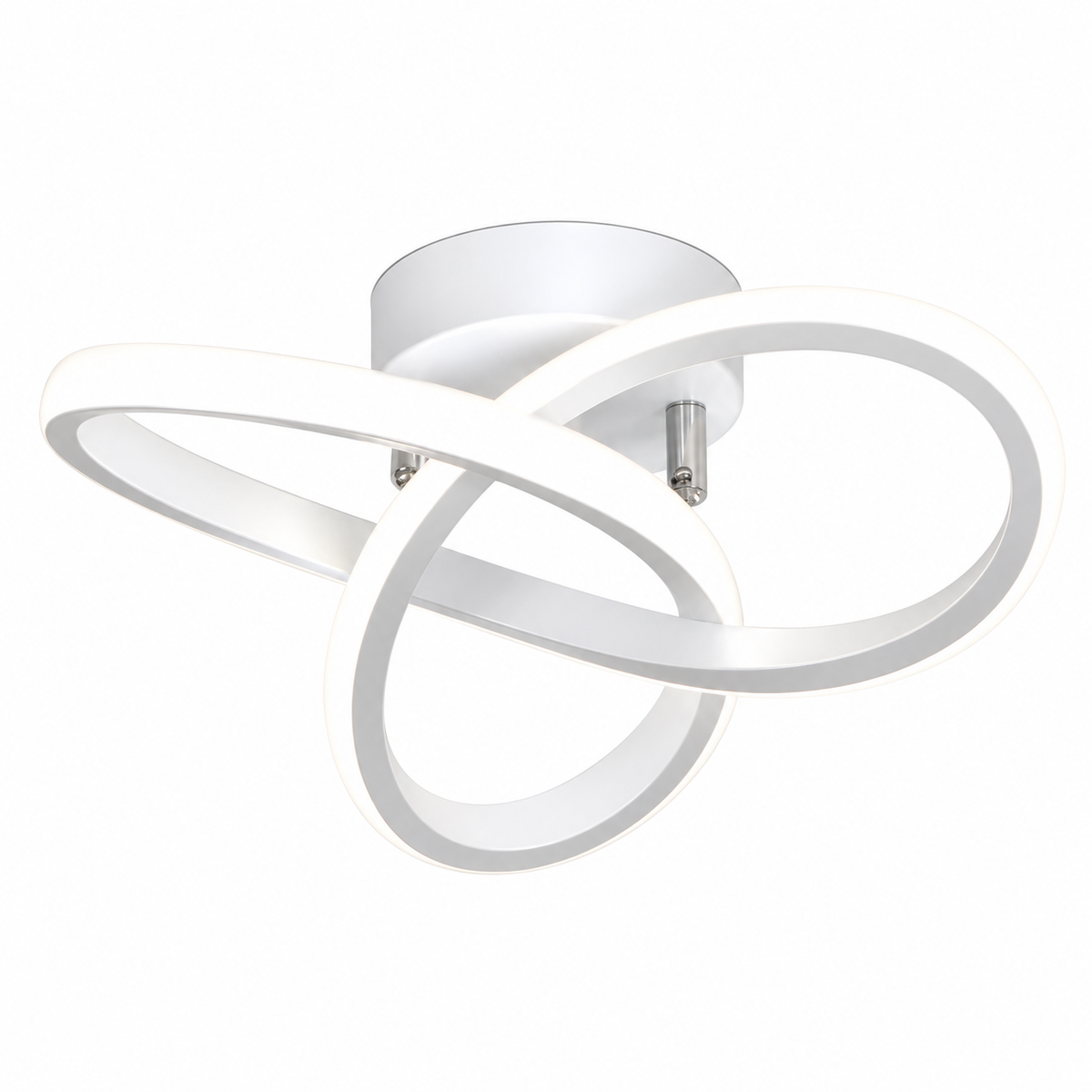 Twisted ring LED ceiling light black or white – view 8