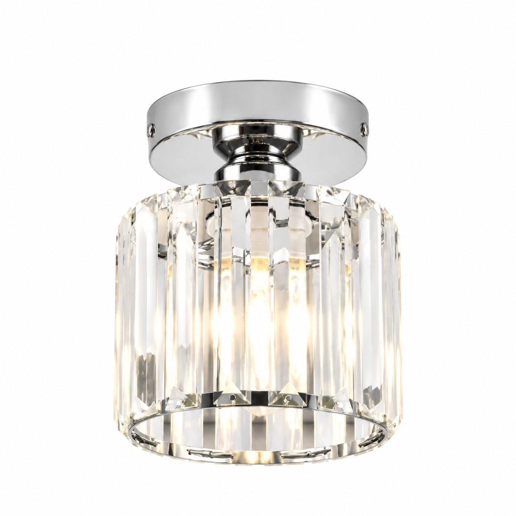 Crystal ceiling spotlight with E27 fitting – square and round light fixture by BROKLEN – view 35