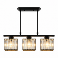 3 light glass pendant bar kitchen island chandelier