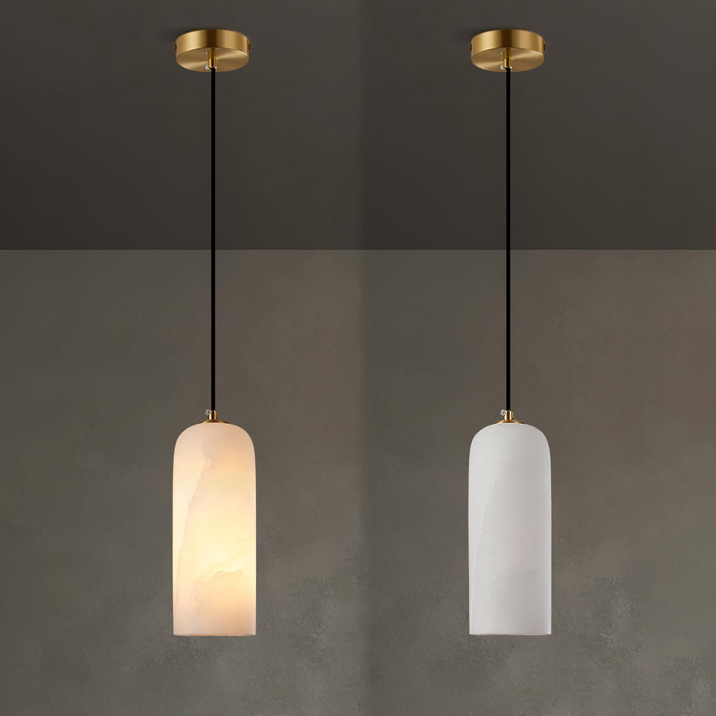 Alabaster pendant light – natural stone ceiling light by BROKLEN – view 9