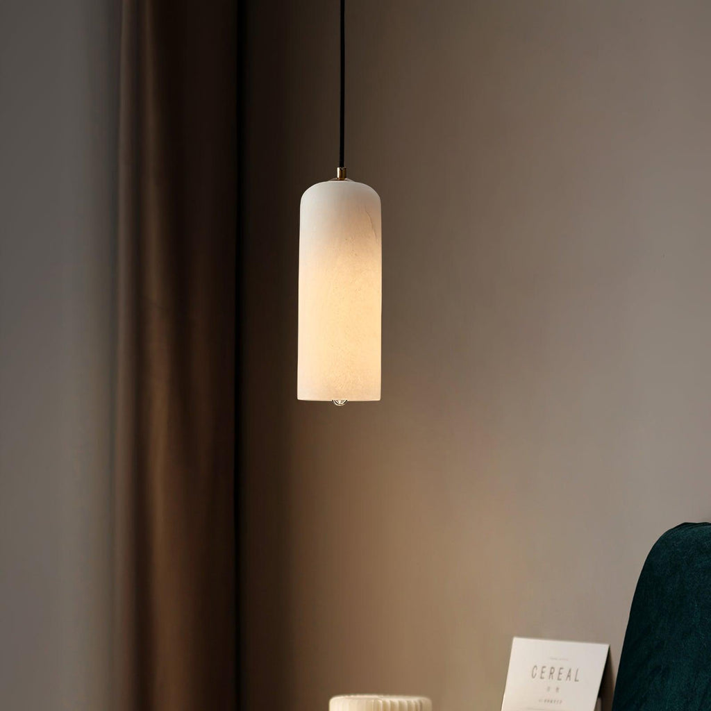 Alabaster pendant light – natural stone ceiling light by BROKLEN – view 4