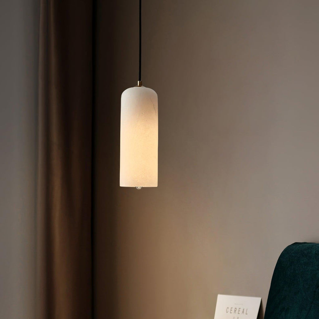 Alabaster pendant light – natural stone ceiling light by BROKLEN – view 6