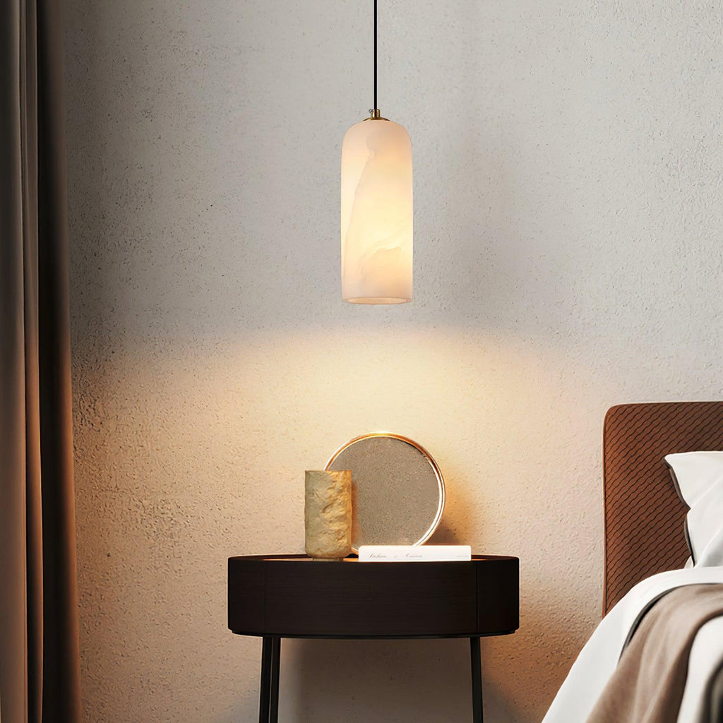 Alabaster pendant light – natural stone ceiling light by BROKLEN – view 3