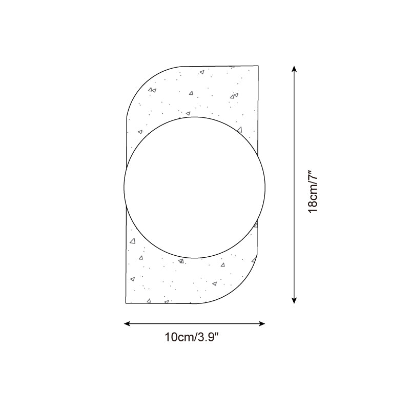 Travertine wall light with frosted glass globes by BROKLEN – view 19