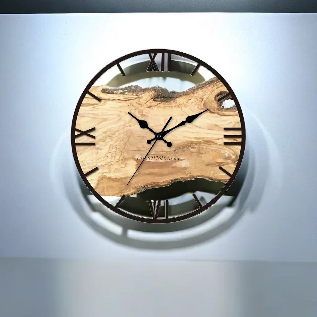 Modern transparent acrylic decorative wall clock by BROKLEN – view 4