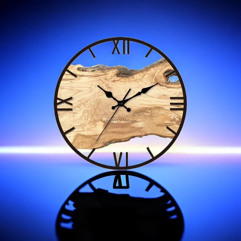 Modern transparent acrylic decorative wall clock by BROKLEN – view 5