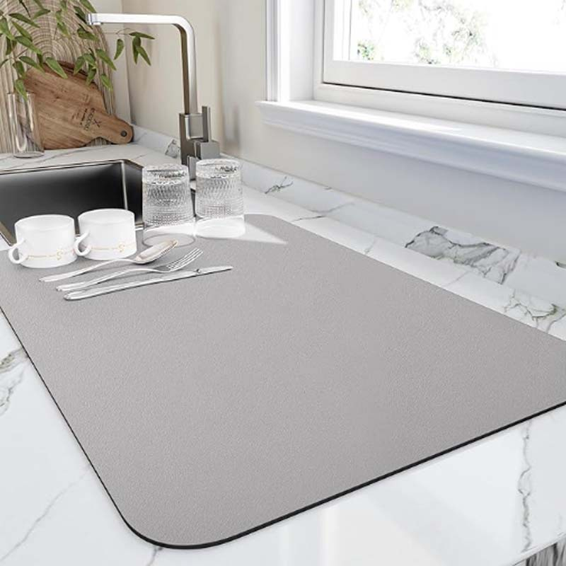 Absorbent diatomite kitchen dish drying mat by BROKLEN – view 12