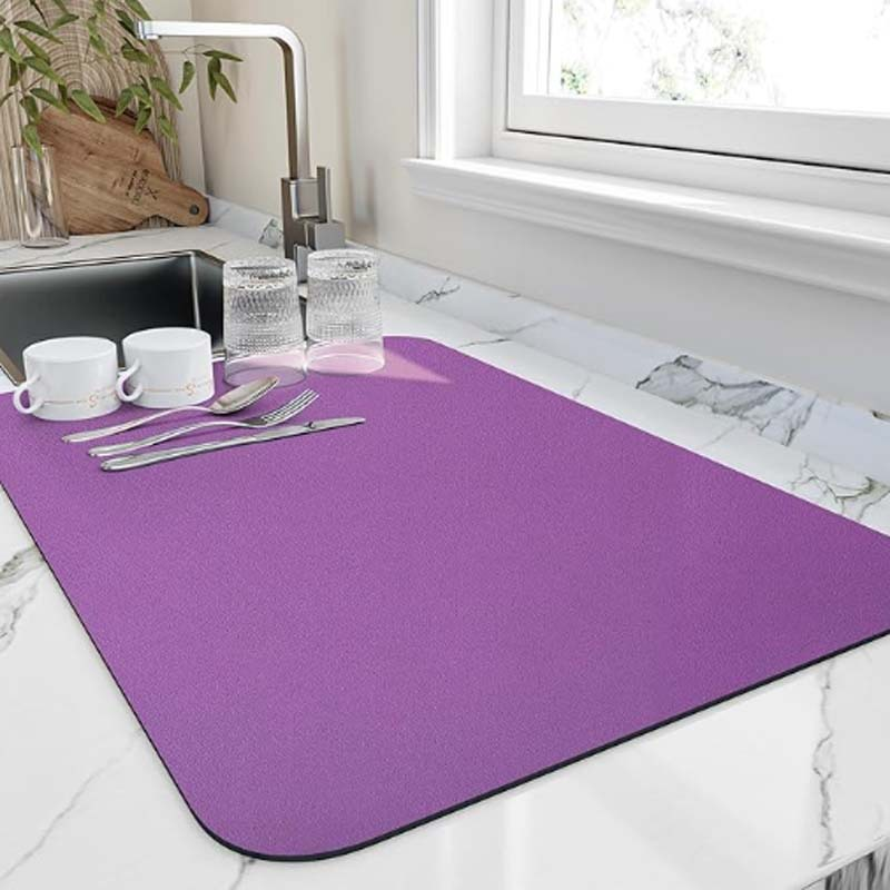Absorbent diatomite kitchen dish drying mat by BROKLEN – view 13
