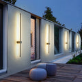 Minimalist linear LED outdoor wall light by BROKLEN