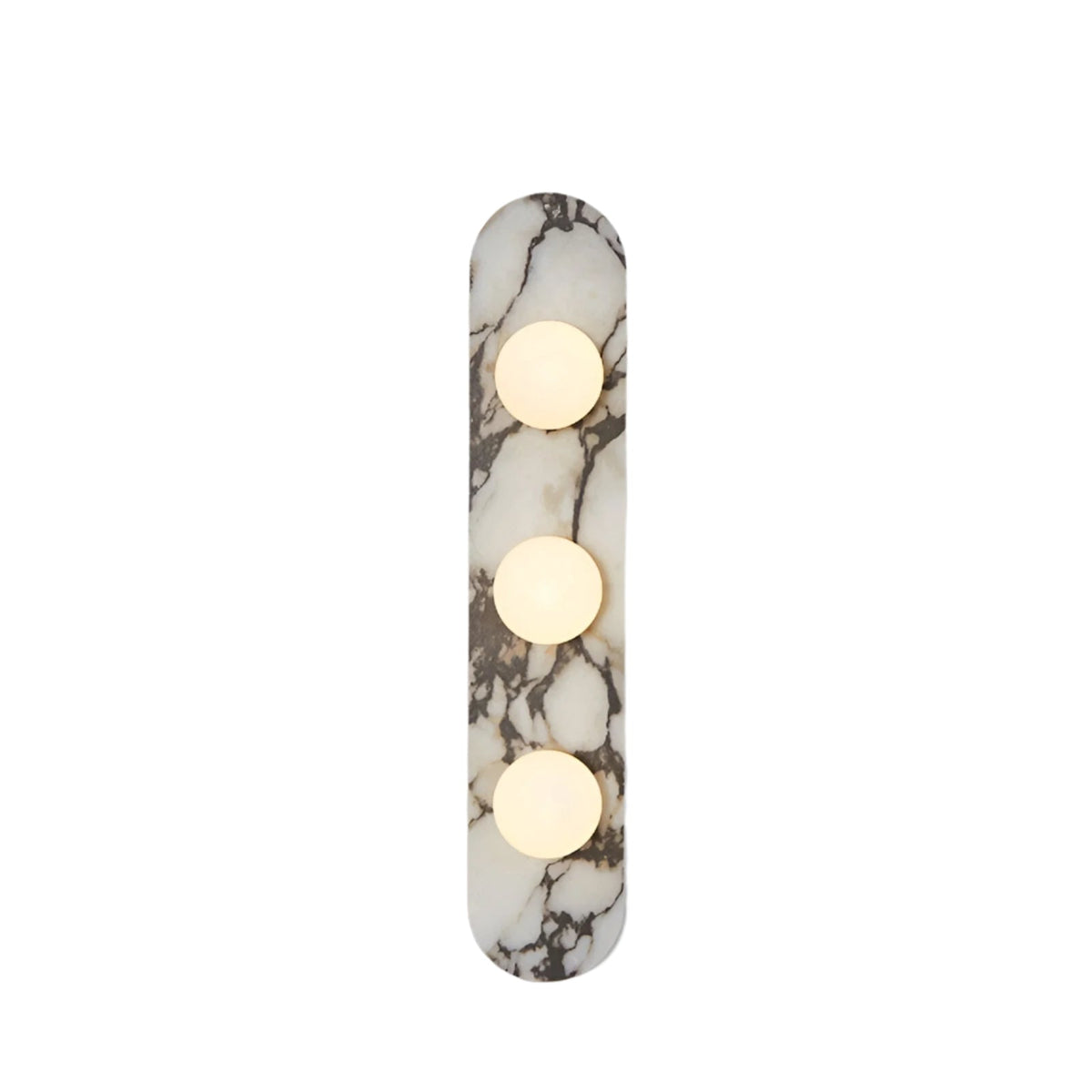 Marble wall light with round light points – Japandi wall sconce by BROKLEN – view 11