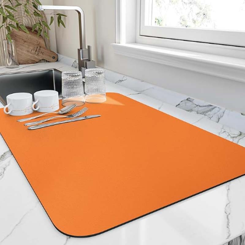 Absorbent diatomite kitchen dish drying mat by BROKLEN – view 11