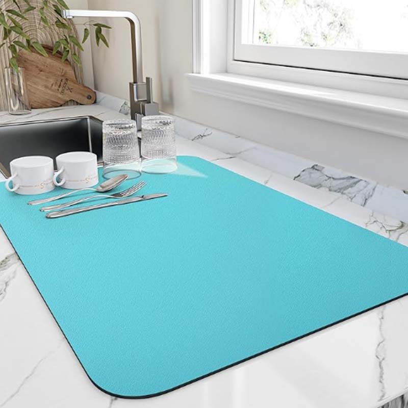 Absorbent diatomite kitchen dish drying mat by BROKLEN – view 14