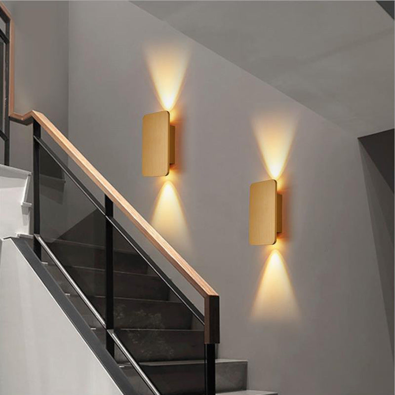 Modern rectangular up and down indoor LED wall sconce by BROKLEN – view 10