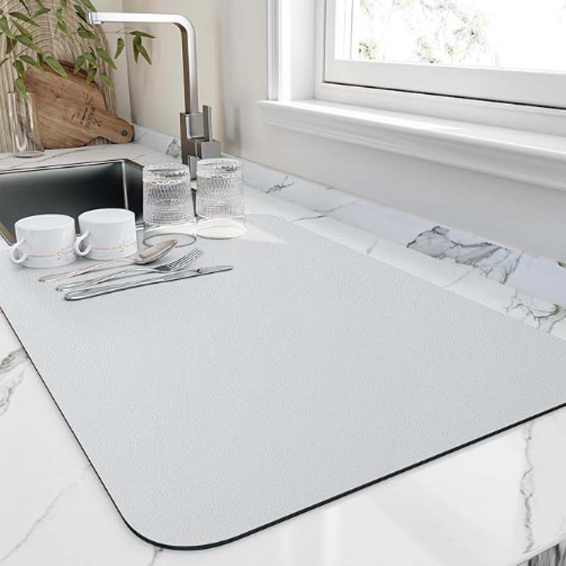 Absorbent diatomite kitchen dish drying mat by BROKLEN – view 10
