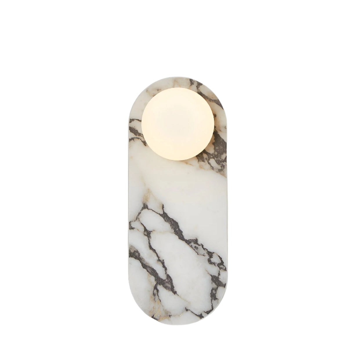 Marble wall light with round light points – Japandi wall sconce by BROKLEN