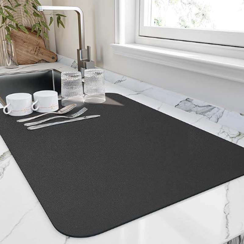 Absorbent diatomite kitchen dish drying mat by BROKLEN – view 9