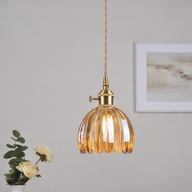 Japanese ribbed glass mini pendant light by BROKLEN – view 10