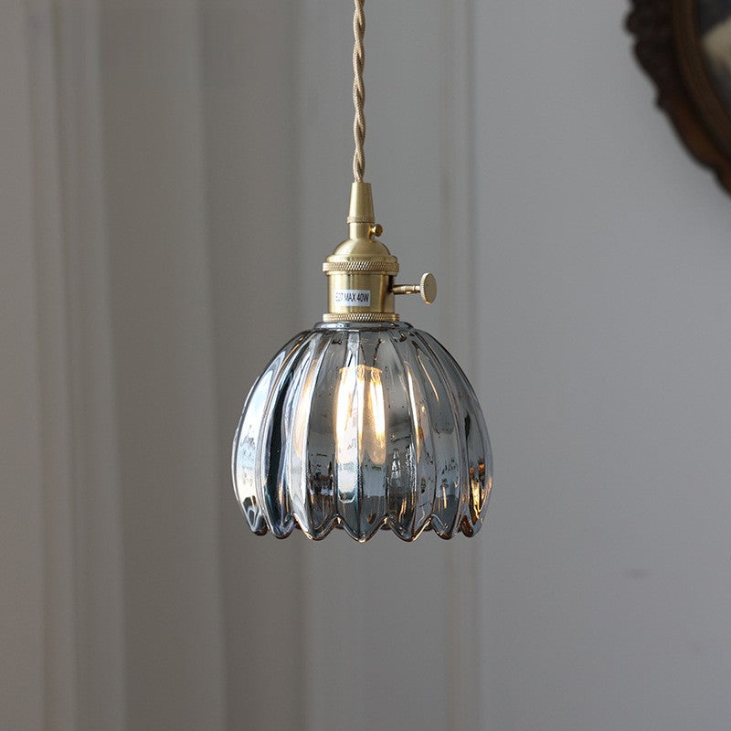 Japanese ribbed glass mini pendant light by BROKLEN – view 11