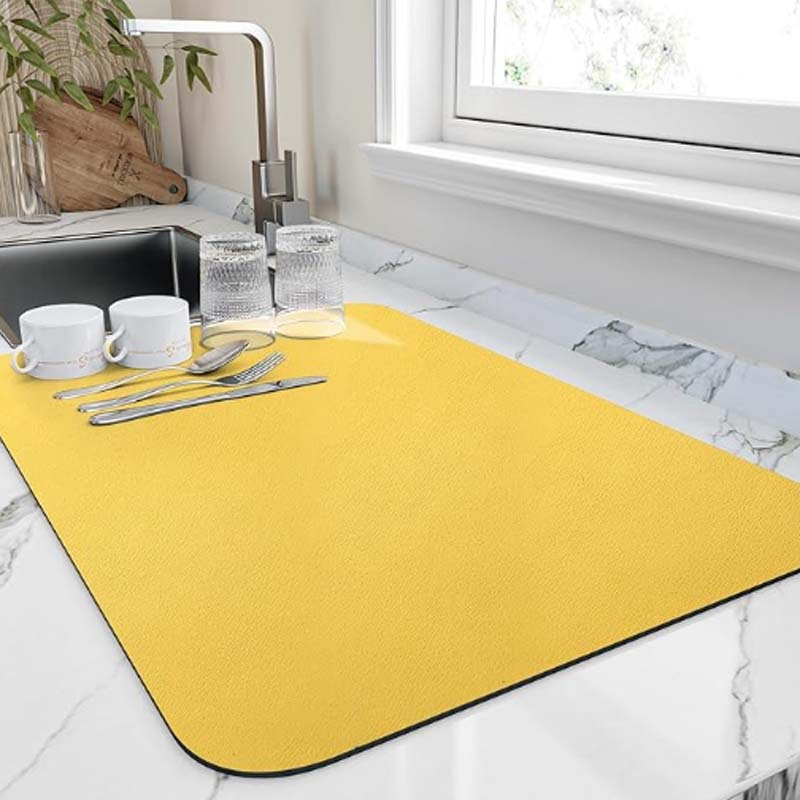 Absorbent diatomite kitchen dish drying mat by BROKLEN – view 15