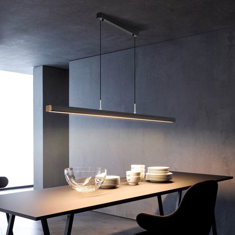 Minimalist linear Scandi beam pendant light by BROKLEN – view 4