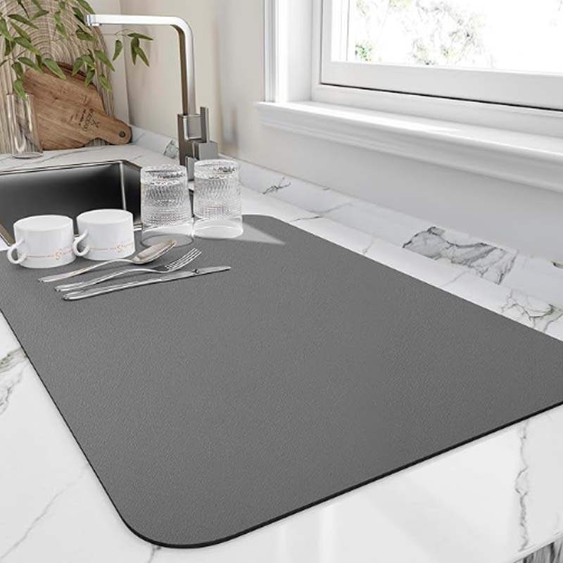 Absorbent diatomite kitchen dish drying mat by BROKLEN – view 8