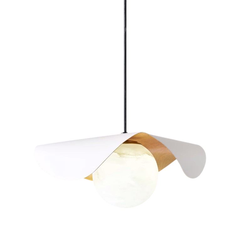 Marble ball pendant light by BROKLEN – view 7