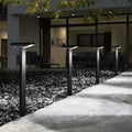Modern solar T-post LED pathway lights by BROKLEN