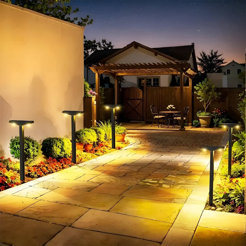 Modern solar T-post LED pathway lights by BROKLEN – view 5