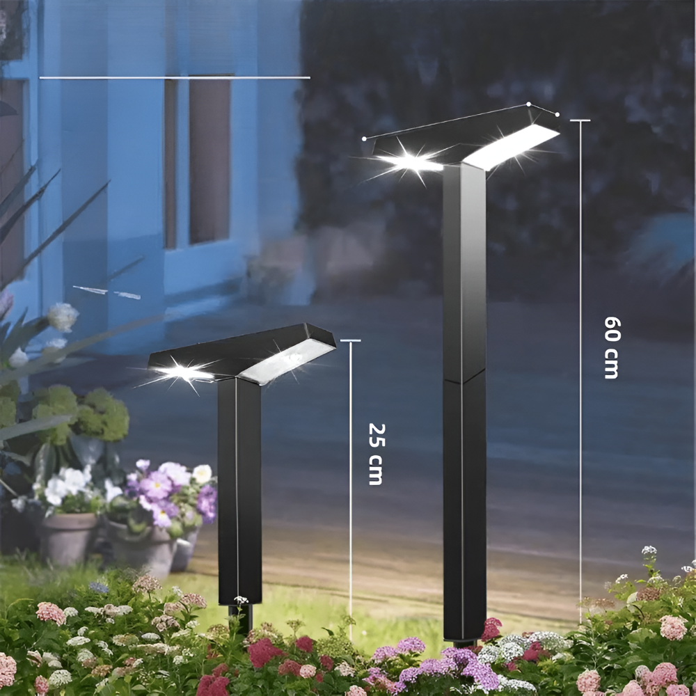 Modern solar T-post LED pathway lights by BROKLEN – view 3