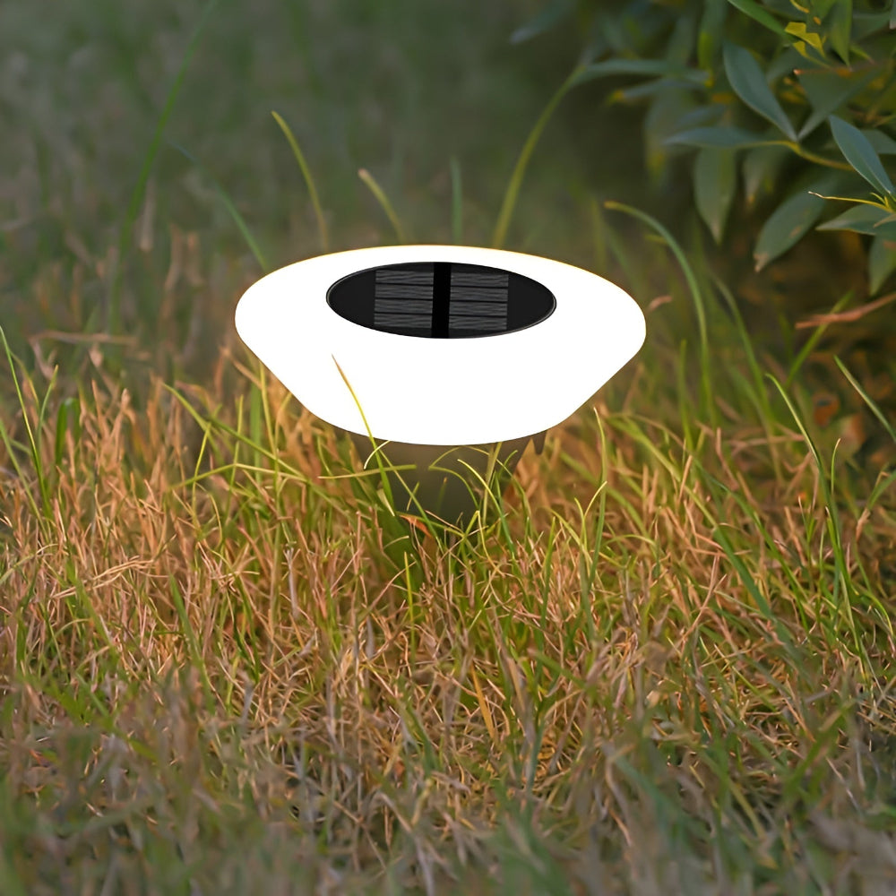 Outdoor solar ground lamp with warm white glow by BROKLEN – view 3