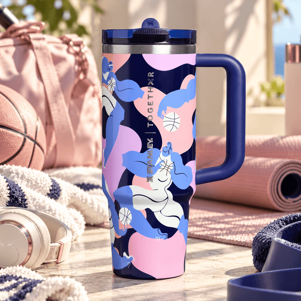 Women's Sports Power Tumbler - navy insulated tumbler, view 2