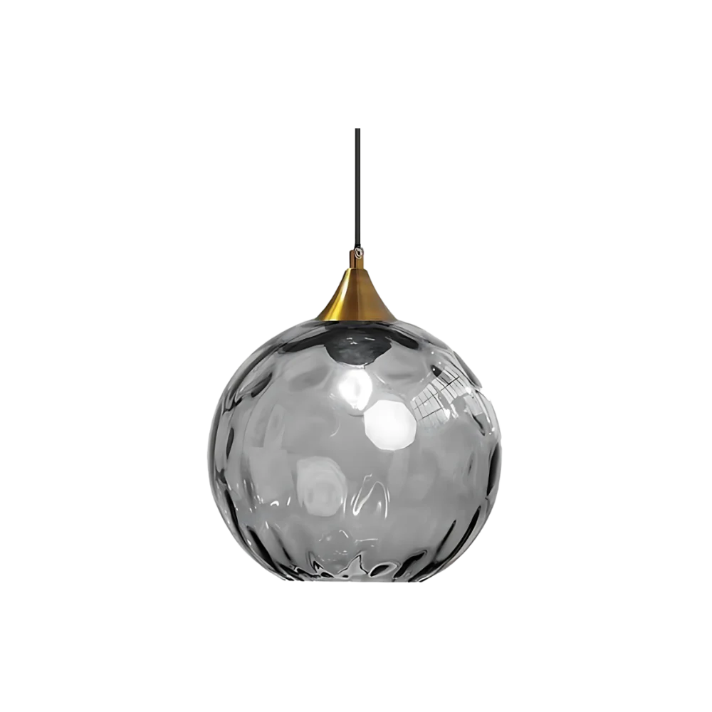 Modern glass globe LED pendant light in Nordic colours by BROKLEN – view 20