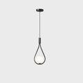 Contemporary minimalist LED pendant light in black and gold by BROKLEN – view 6
