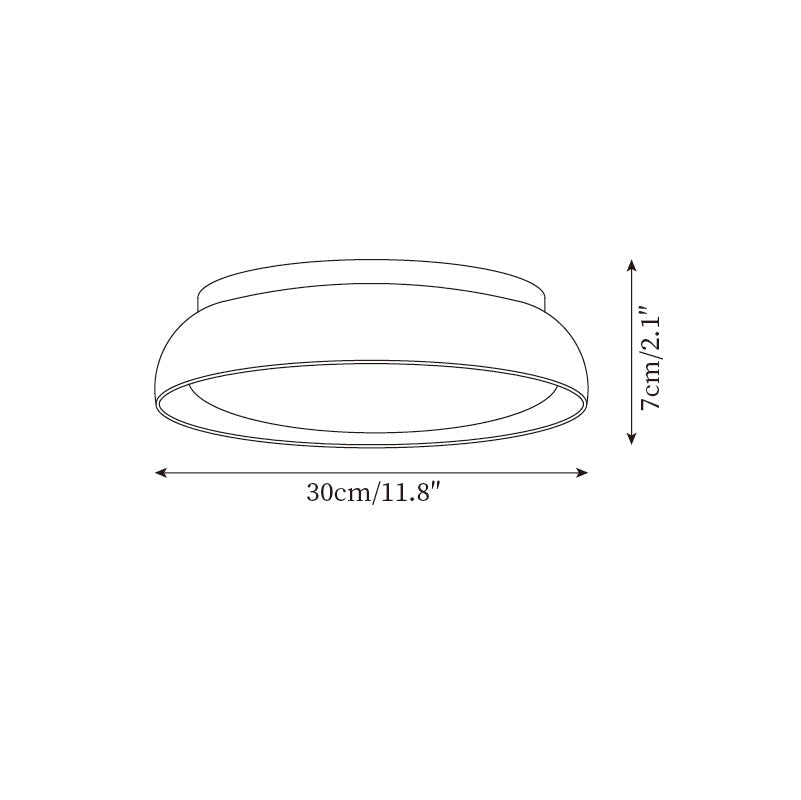 Travertine LED ceiling light – Japandi flush mount by BROKLEN – view 12