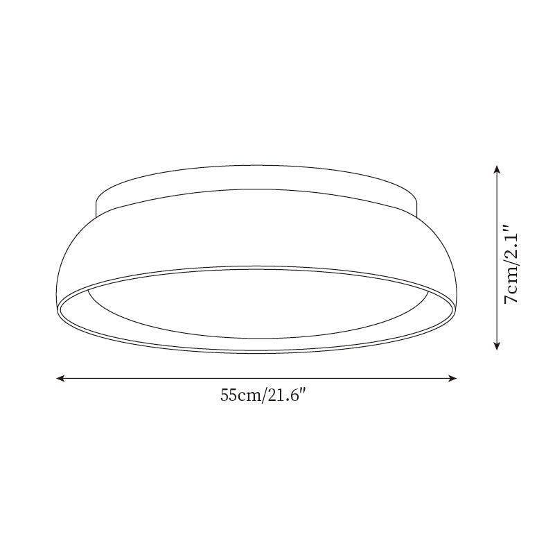 Travertine LED ceiling light – Japandi flush mount by BROKLEN – view 11