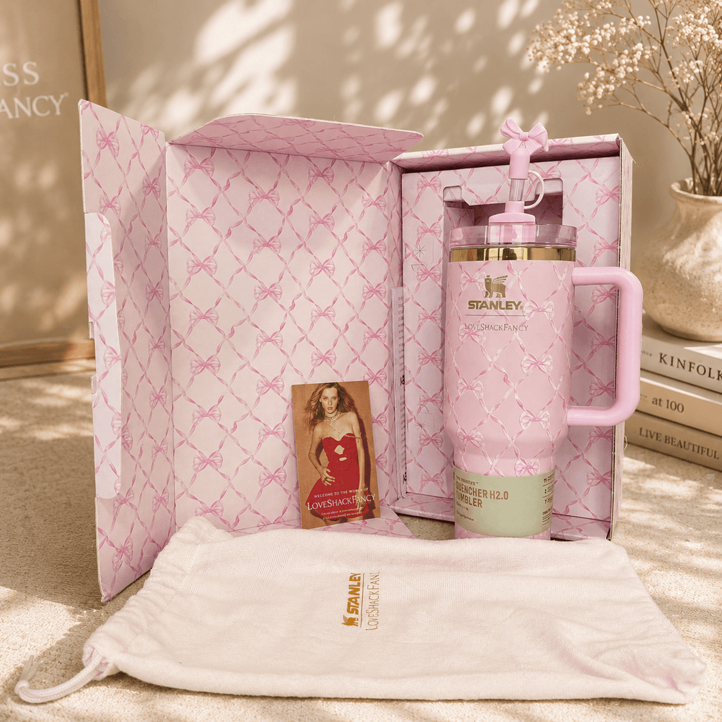 Pink Bow 40oz Tumbler Gift Set - view 2