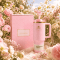 Stanley x LoveShackFancy Pink Bow 40oz Insulated Tumbler Gift Set