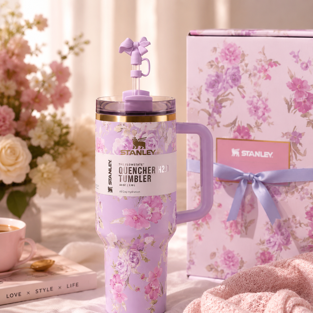 Stanley x LoveShackFancy Lavender Bloom Tumbler