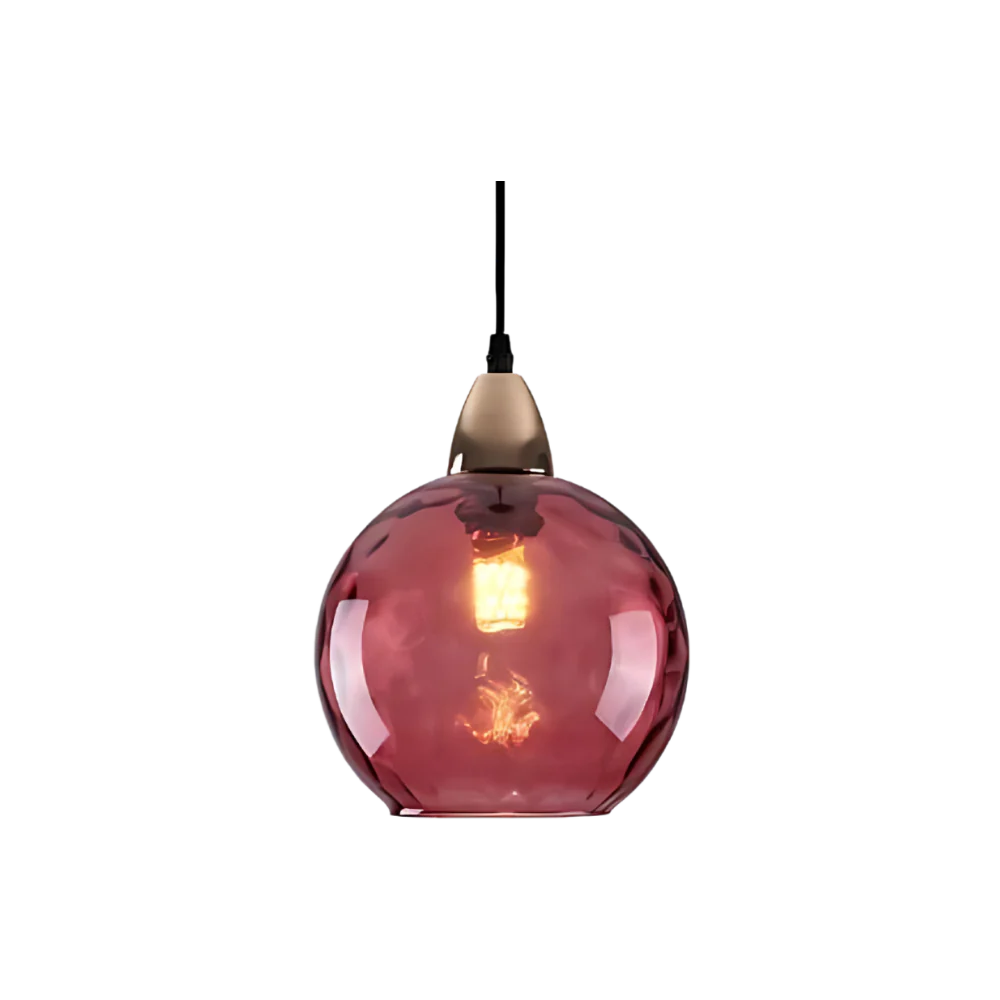 Modern glass globe LED pendant light in Nordic colours by BROKLEN – view 23