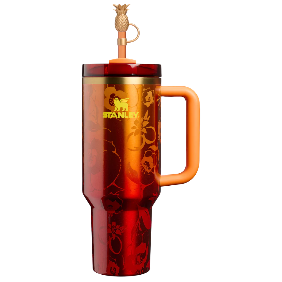 Sunset Bloom Tumbler - tropical floral tumbler, view 7