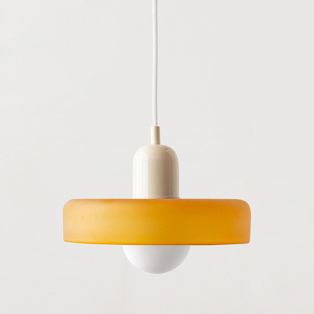 Ribbed glass pendant light for kitchen island by BROKLEN – view 11