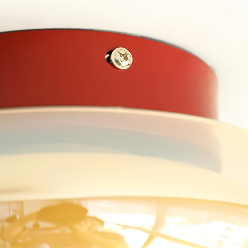 Retro tinted glass flush mount LED ceiling light by BROKLEN – view 9