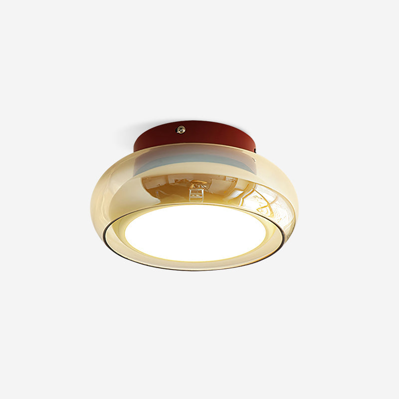Retro tinted glass flush mount LED ceiling light by BROKLEN – view 18