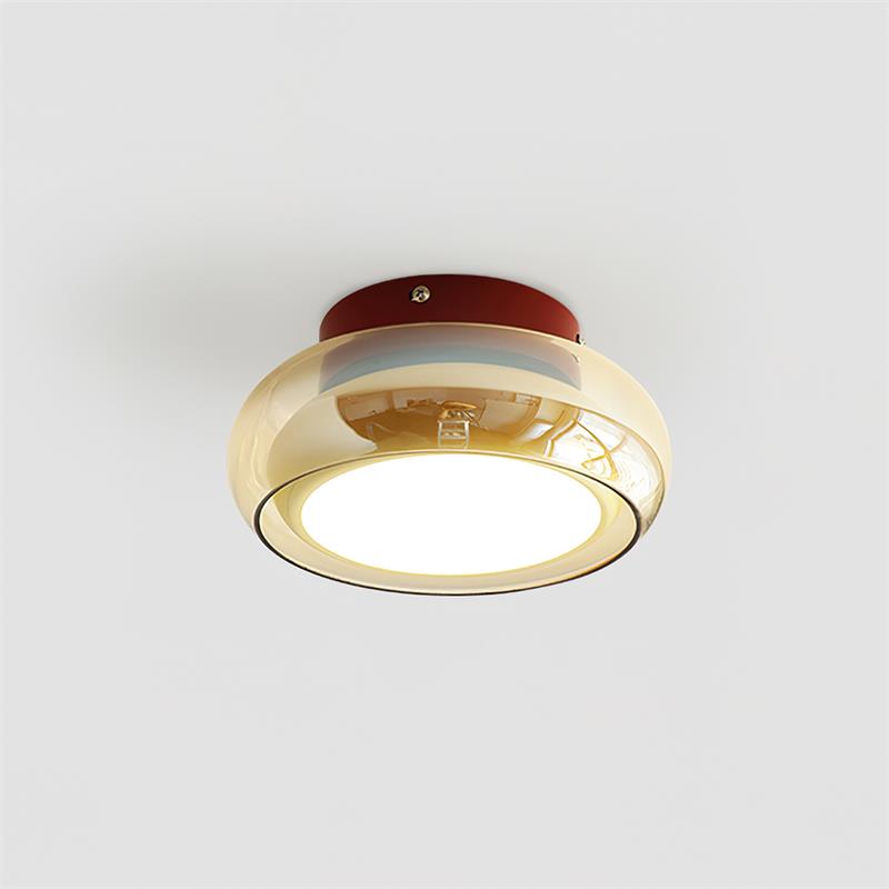Retro tinted glass flush mount LED ceiling light by BROKLEN – view 13