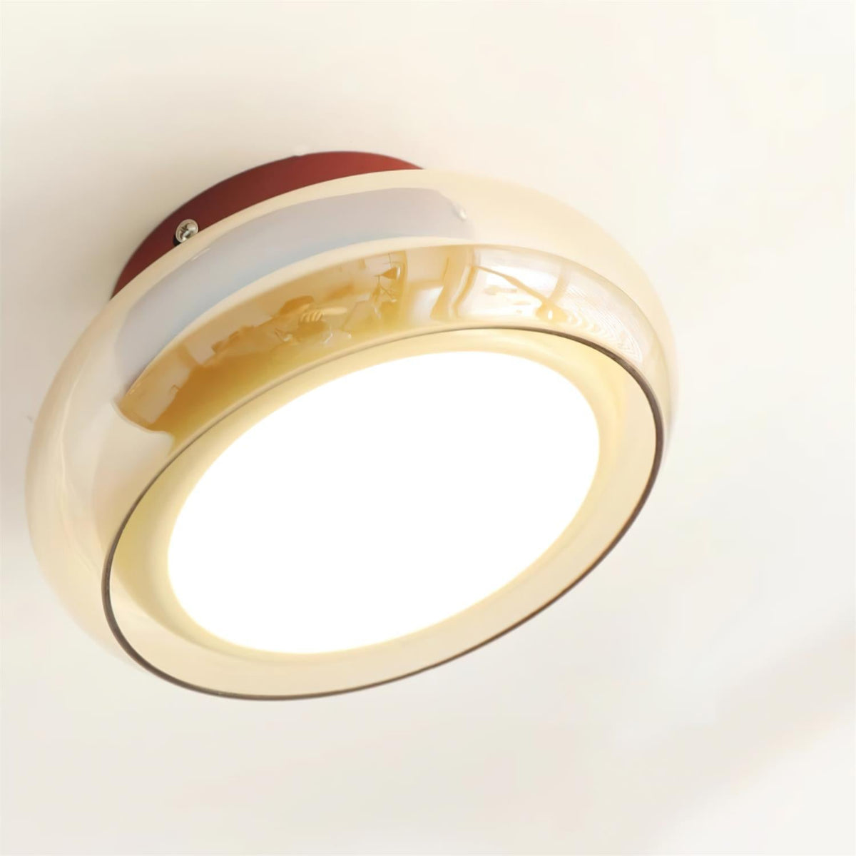 Retro tinted glass flush mount LED ceiling light by BROKLEN – view 8