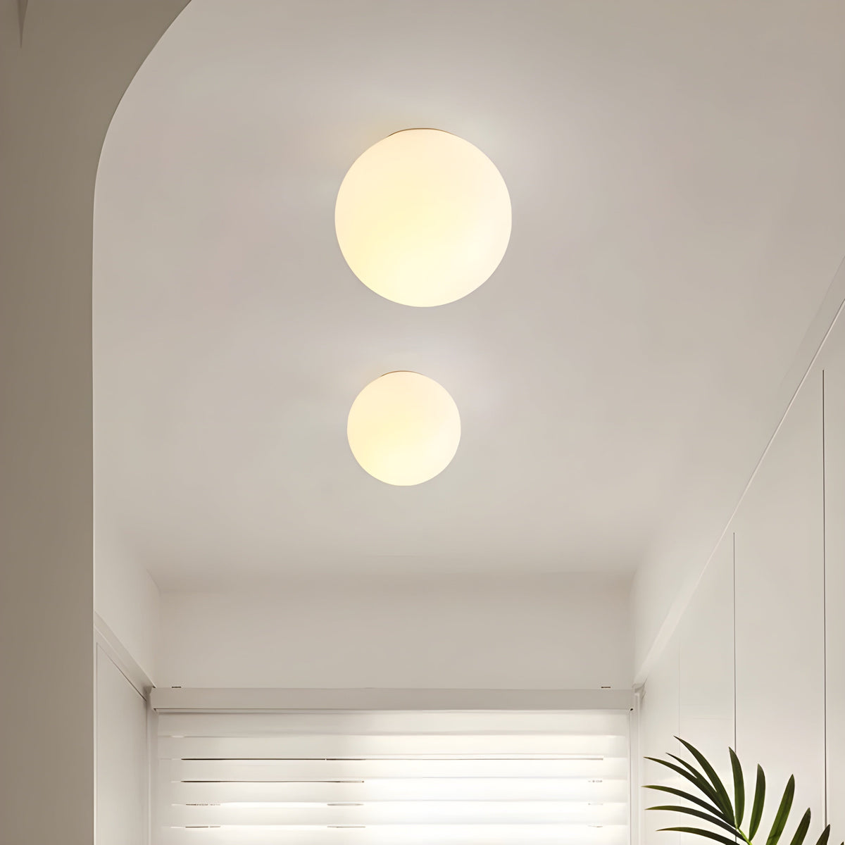 Modern frosted glass globe wall lamp by BROKLEN – view 5