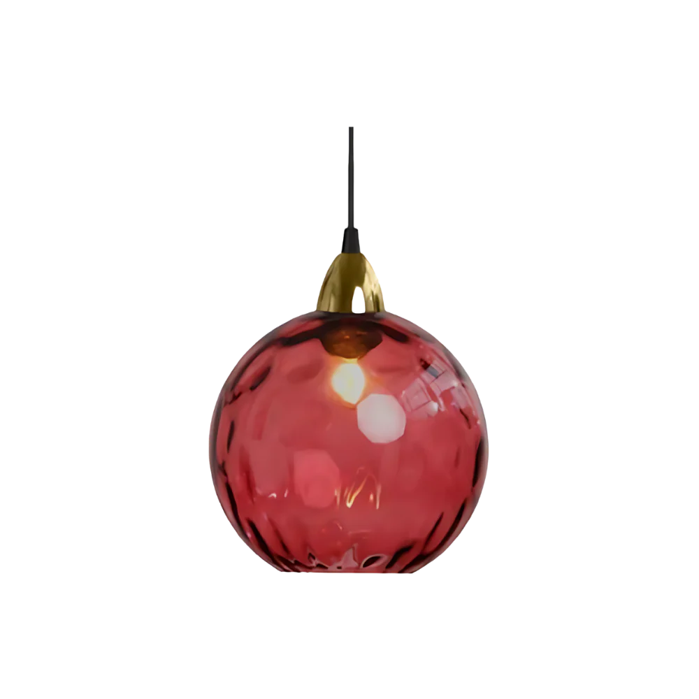 Modern glass globe LED pendant light in Nordic colours by BROKLEN – view 22
